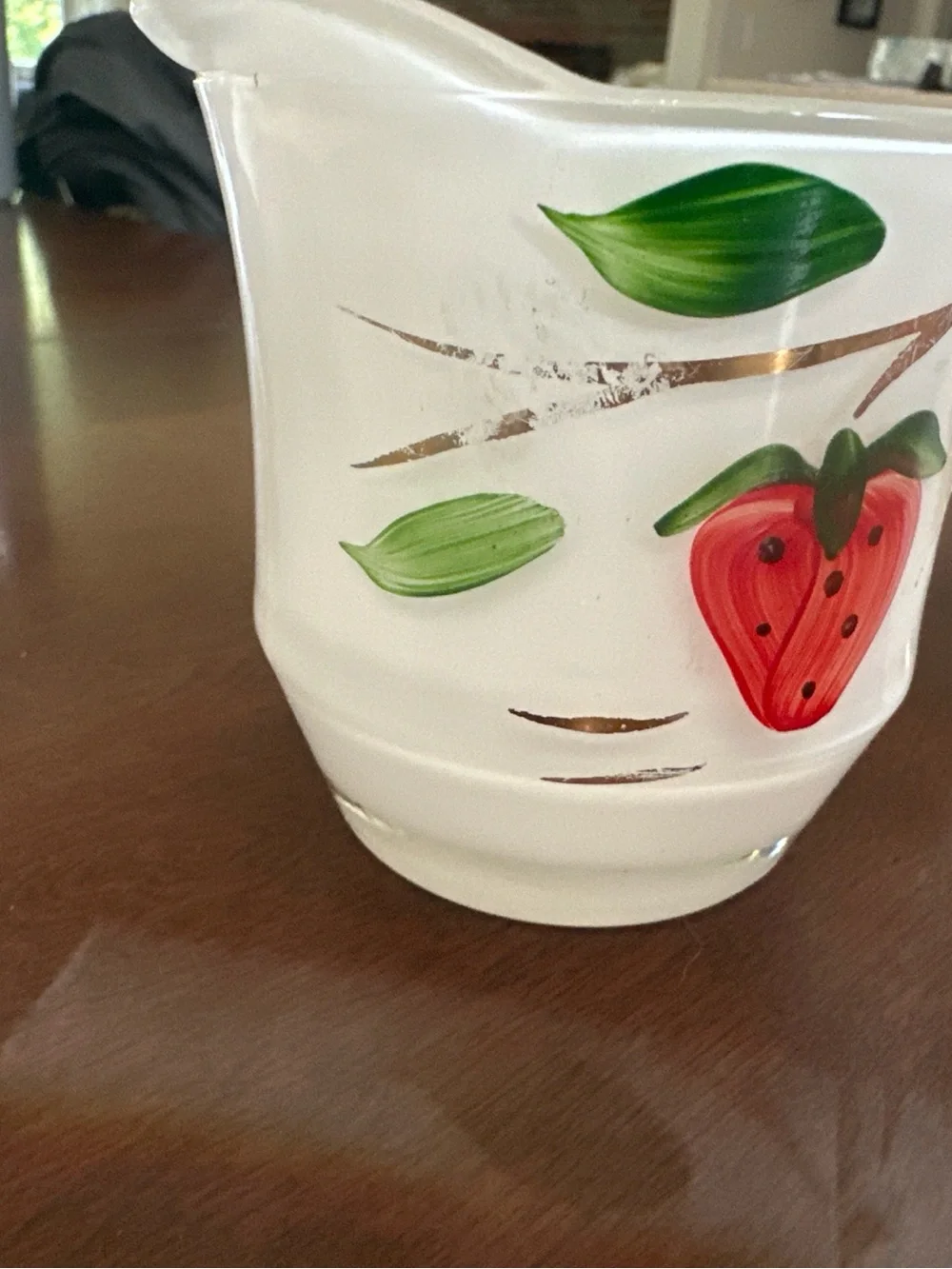 Bartlett-Collins strawberry creamer and sugar set